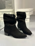 MADRID HAKİKİ SÜET SIYAH BOOTIE